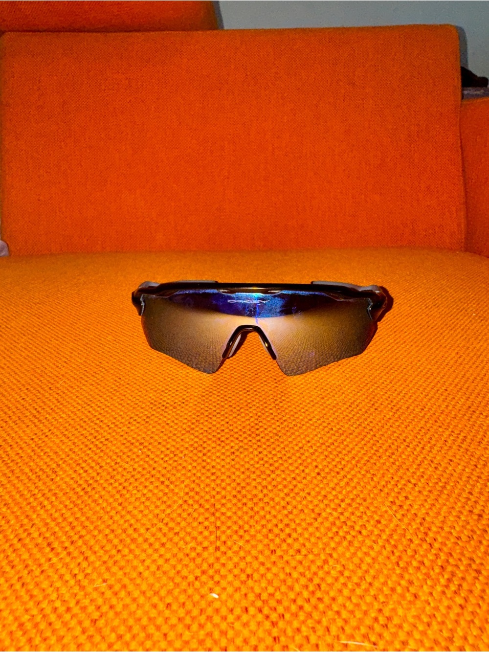 Oakley Sports Sunglasses — Blue / Brown Iridium Lens